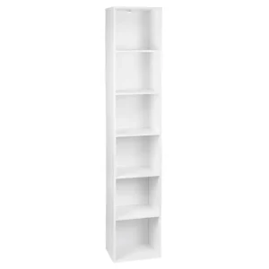 BukkitBow - Houten Boekenkast met 4 Kubus Rekken - Opslag Meubilair voor Woonkamer Slaapkamer - 30x24x106CM