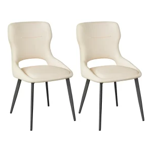 BukkitBow - Luxe Draaibare Chenille Eetkamerstoelen met Metalen Poten - Set van 2 Stuks